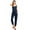 Navy Blue, variant on Ambiance Women's Juniors Casual Lounge Jogger Jumpsuit (Black, S)