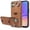 Brown, variant on Case for Samsung Galaxy A05 Wallet with Credit Card Holder & Finger Ring Stand, PU Leather Slim Cover Shockproof Scratch Resistant Full Protection Case for Samsung Galaxy A05, Blue