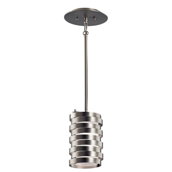 43304NI Kichler Lighting Roswell - 1 Light Mini-Pendant - 5.25 inches wide-Brushed Nickel Finish    -Traditional Installation