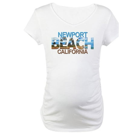 

CafePress - Summer Newport California Maternity T Shirt - Cotton Maternity T-shirt Cute & Funny Pregnancy Tee