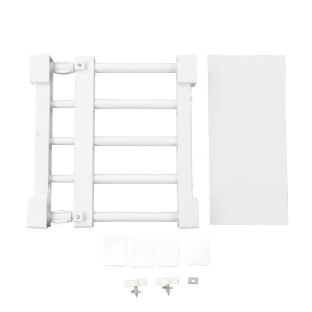 Closet Tension Shelf Expandable Nail Free Cabinet Divider Storage Rack for Wardrobe Cupboard 23‑30cm / 9.1‑11.8in Length