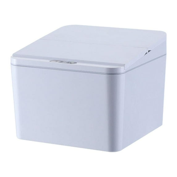 Automatic Trash Can Contactless Battery Saving Intelligent Dustbin Bedroom kitchen and office Waste Paper Bin Grey 4L