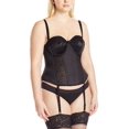 thumbnail image 1 of Goddess Basque à Armatures Adelaide pour Femmes Grande Taille, 36H, Noir, 1 of 4