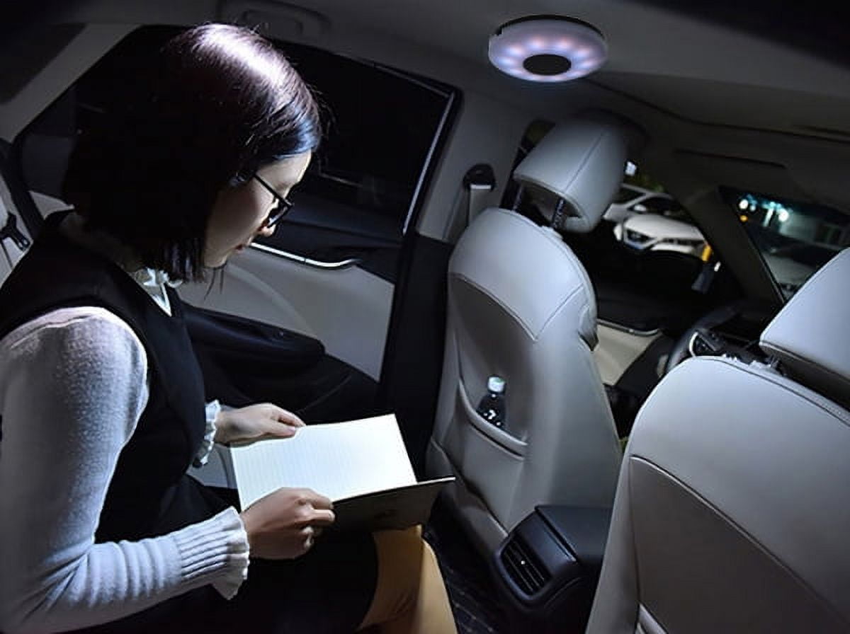 STP Home/Auto Interior LED Tap Light, 3 Unique Modes, Magnetic Plate Mount, Rechargeable