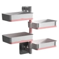thumbnail image 1 of Plato de soporte autoadhesivo para jabón para baño, ducha y cocina, soporte giratorio para jabón montado en la pared, caja de ahorro de almacenamiento, 1 of 6