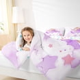 thumbnail image 4 of Castle Fairy Preppy Child Kawaii Rabbit Girl Full Size Comforter Sets 3-Piece,Starry Sky Bedding Comforter Set,Dreamy Princess Lightweight Bedding Sets,Super Cozy Room Decor,Reversible, 4 of 8
