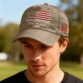 thumbnail image 5 of USA 250th Anniversary Hat 1776–2026 – Patriotic American Baseball Cap Adjustable Retro Embroidered Independence Day Cap for July 4th Festival Collectible Gift, 5 of 5