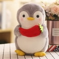 thumbnail image 7 of Cute Penguin Hugging Fruit Plush Stuffed Doll Kids Toy Home Decor Valentine Gift, 7 of 7