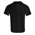 thumbnail image 5 of Mens Shirts Summer Solid Color Lace Short Sleeve Loose Lapel Slightly Transparent Casual T-Shirts for Men, 5 of 5
