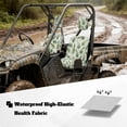 thumbnail image 3 of KUIFORTI Green Leaf UTV Seat Covers Anti-Slip Seats Cover with Headrest Covers Rhino Seat Cover Set(4 PCS) Water-Resistant for Yamaha Rhino 700 660 450 2004-2021, 3 of 7