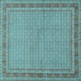 thumbnail image 1 of Ahgly Company Indoor Square Persian Light Blue Traditional Area Rugs, 8' Square, 1 of 4