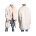 thumbnail image 4 of Musuos Men’s Winter Coat, Long Sleeve Open Front Furry Faux Fur Long Coat Outwear, S-4XL, 4 of 5