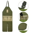 thumbnail image 7 of Split Leg Gardening Apron With Multiple Pockets, Waterproof Gardening Apron Extra-Long 46 Inches Fabric Tool Apron, with Multiple Pockets for Lawn Care & Pruning, 7 of 7