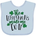 thumbnail image 3 of Inktastic St. Patrick's Day the Leprechauns Made Me Do It Boys or Girls Baby Bib, 3 of 4