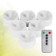thumbnail image 1 of UPOUART 6PCS Flickering Flameless Candles PP Warm White Timer Setting for Home Use, 1 of 8
