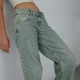 thumbnail image 5 of EMMIOL Women's Wide Leg Jeans Mid Waist Baggy Jeans Vintage Y2K 90s Boyfriend Denim Pants, 5 of 8