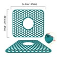 Dish Drain Rack Silicone Kitchen Sink Protector Mat Folding Heat Non