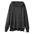 thumbnail image 5 of SYwaren Women's Loose Hoodies Solid Color Long Sleeve Drawstring Fashion Casual Oversized Pullover Sweatshirt, 5 of 5