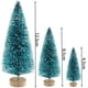 thumbnail image 2 of 24 Piezas Mini Modelo de Árboles de Nieve Árboles de Escarcha Árboles de Cepillo de Botella Adornos de Nieve de Invierno de Plástico Árboles Modelo de Mesa, 2 of 5