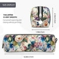 thumbnail image 3 of Sikiie Rose Flowers Leather Pencil Case, Makeup Pouch, Zipper Pouch for Daily Essentials, Storage Organizer, Cosmetics and Stationary Bag, 3 of 7