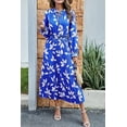 thumbnail image 4 of PRETTYGARDEN Women's Spring Fall Midi Dress Casual Long Sleeve V Neck Swiss Dot Pleated A Line Flowy Dresses, 4 of 8