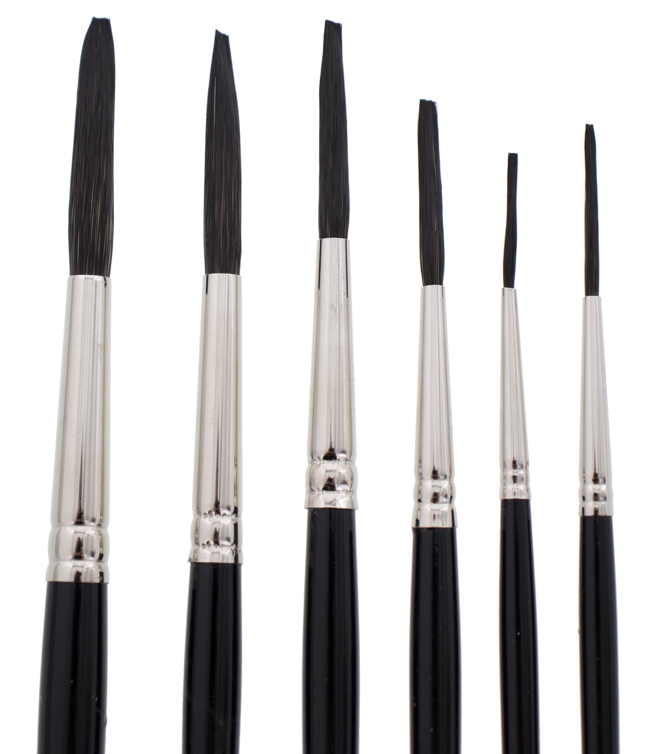 Andrew Mack Brush 169 Blue Squirrel Black Synthetic Mix Quill Sizes 0-10
