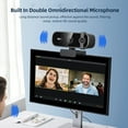 thumbnail image 3 of PC Webcam, Integrated Cover Design Double Omnidirectional Microphones Webcam  for Work, 3 of 7