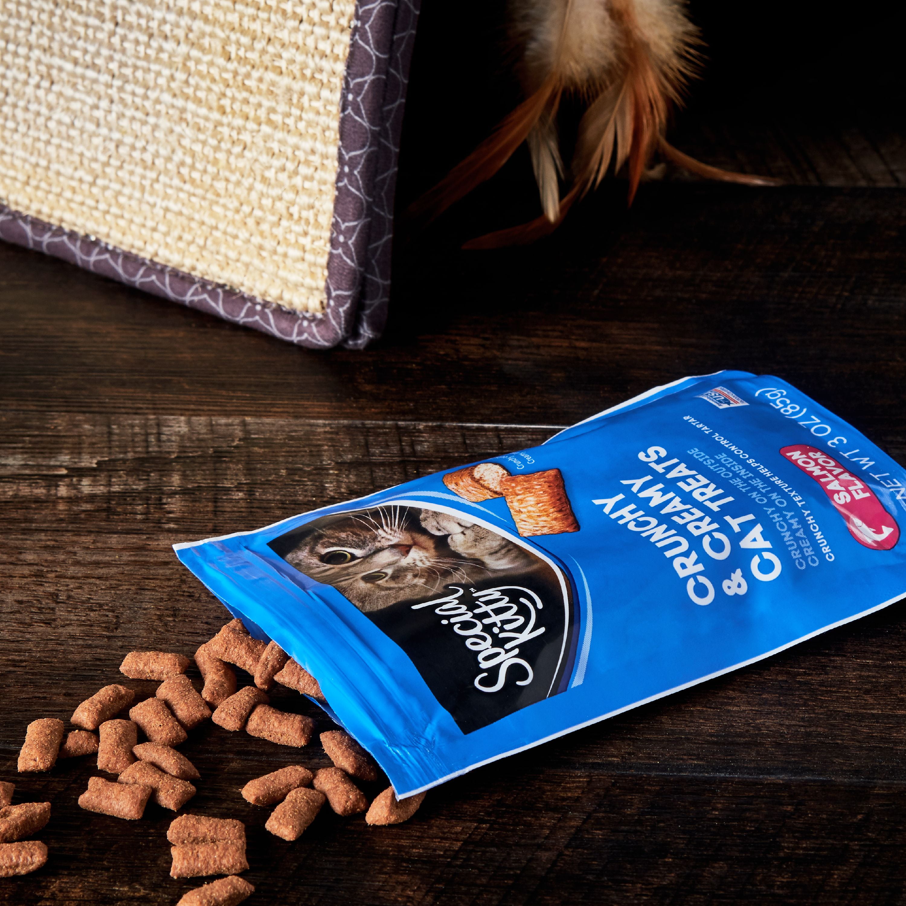 Special Kitty Crunchy & Creamy Cat Treats, Salmon Flavor, 3 oz