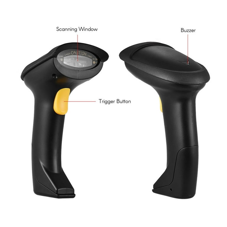 Bluetooth 4.0 Handheld 2.4G Wireless 1D Barcode Scanner CCD Bar Code Reader  Screen Scanning with USB Charging Cable 