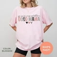 thumbnail image 2 of Good Mama Graphic Tee, Cute Motherhood Shirt with Heart Design, Oversized Casual T-shirt for Moms, Perfect for Mother's Day, Baby Showers, or Everyday Wear., 2 of 7