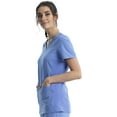 thumbnail image 3 of Cherokee iFlex Women Scrubs Top V-Neck Knit Panel CK605, 3 of 6