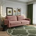 thumbnail image 4 of Pemberly Row Contemporary 70" Upholstered Velvet Sofa in Pink, 4 of 8