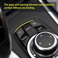 thumbnail image 3 of 6PCS Central Multimedia Buttons Exquisite Surface Smooth Touch Control Knob Button Cover Fit for 1 3 5 6 Series Matte Black, 3 of 5