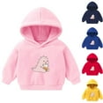 thumbnail image 2 of Utoimkio Toddler Kid Boy Girls Cute Print Hoodie Sweatshirt Pullover Long Sleeve Pullover Top Fall Blouses for Kids, 2 of 3