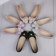 thumbnail image 2 of Dakaela Women's Flats Shoes Rhinestone Sparkly Slip on Loafers Round Toe Bow Walking Dress Shoe, 2 of 3