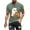hgg166-Army Green, variant on Mens Summer Fashion Print Short Sleeve Round Neck Casual T-Shirt Pattern Design Modern Style Comfort Wear Short Sleeve Tee
