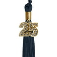 thumbnail image 3 of Endea Graduation Navy Blue Graduation Tassel with Gold Date Drop, 3 of 11