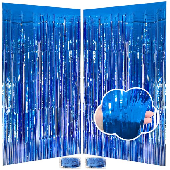 Serpentinas azules JINSUI para decoración de fiesta, 1 x 2,5 m, paquete de 2