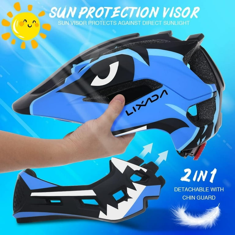 Child bike helmet with face guard hotsell