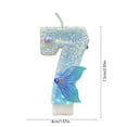 thumbnail image 3 of LEHOZIHEQ Birthday Candle, Mermaid Birthday Candle for Cake, Anniversary Party Decor, Mermaid Theme Party Decors Supplies, 3 of 6
