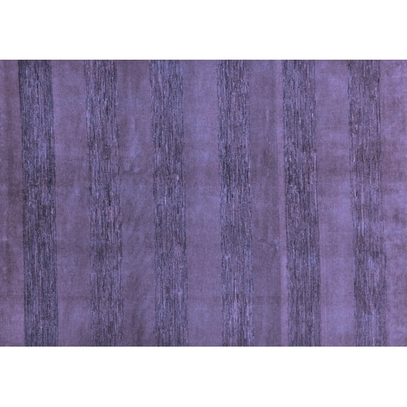 Ahgly Company Indoor Rectangle Abstract Blue Modern Area Rugs, 2' x 5'