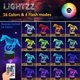 thumbnail image 2 of Luces de noche de caballo, lámpara de ilusión de caballo 3D con control remoto de 16 colores/función de atenuación/temporizador, regalos de cumpleaños para mujeres, niños, bebés y niñas oso de fresa Electrónica, 2 of 5
