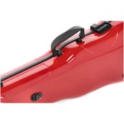 GEWA Violin Case, Air 1.7, Shaped, 4/4, Red/Black, High Gloss, w/Subway Handle