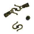 thumbnail image 3 of 30 Conjuntos De Bronce Vintage S Cierres De Gancho Tapas Finales Correas De Cordón de material cuero Fabricación De Joyas Para Collar Artesanía, 3 of 8