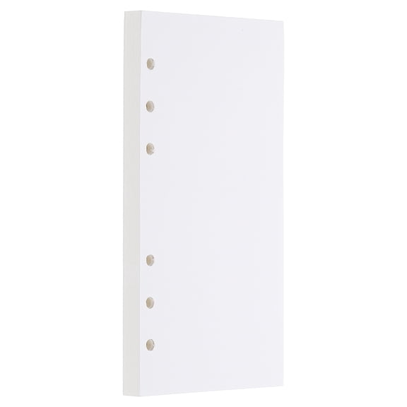 Uxcell A5 Blank Refill Paper Loose Leaf Paper 6 Hole A5 Planner Refills for 6 Ring Refillable Binder Notebook