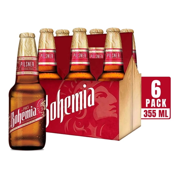 Cerveza artesanal Bohemia clásica 6 botellas de 355 ml c/u