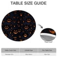thumbnail image 6 of Dark Blue Halloween Pumpkin Faces Round Fitted Tablecloth with Elastic Edge,Dining Table Cover Waterproof,Outdoor Round Tablecloth for Camping,Dining,Indoor and Outdoor, 6 of 7