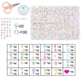 thumbnail image 2 of TOAOB 1440 piezas 4 x 7 mm Cuentas de letras Cuentas espaciadoras acrílicas redondas para hacer joyas, 2 of 6