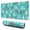 Turquoise Christmas Tree, variant on Long Mouse Pads for Desk,Turquoise Christmas Snowflake Pattern Desk Mats on Top Of Desks, Desk Mouse Pad Extra Large with 3mm Non-Slip Base and Stitched Edge for Gaming,Office,Work,Home 31.5x11.8in