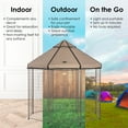 thumbnail image 4 of Advantek 8 Foot Portable Indoor Outdoor Galvanized Steel Pet Gazebo and Dog Kennel, 4 of 6